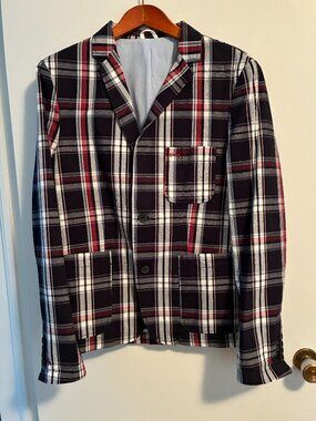 NEW. Blazer. Zara Men Sz USL. 100% cotton unlined.